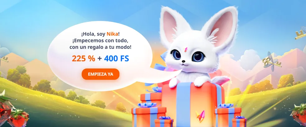 NIKA Casino — 225% + 400 FS en el primer depósito